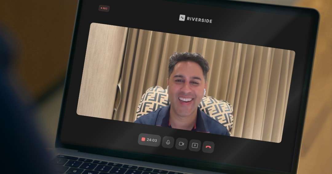 Attorney recording a podcast on intellectual property risks in e-commerce and AI.