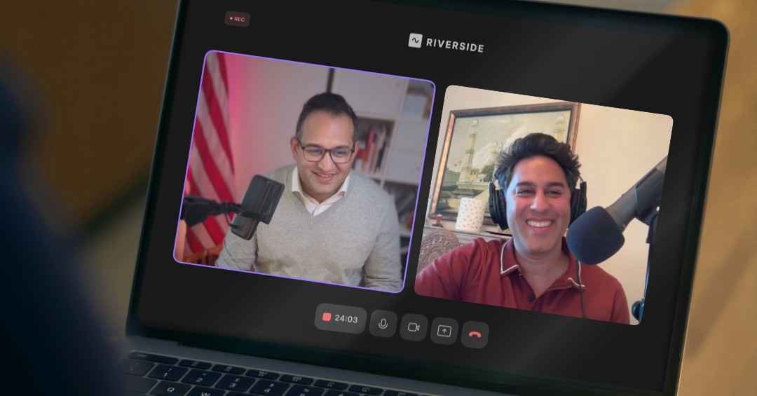 Pankaj Raval and Sahil Chaudhary recording the Letters of Intent podcast on Riverside, discussing the SpaceX and xAI merger, Section 368 tax-free reorganizations, and corporate governance lessons for Los Angeles small business owners