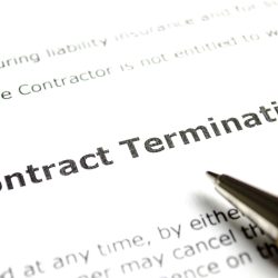 symbolizing contract termination and relationship preservation