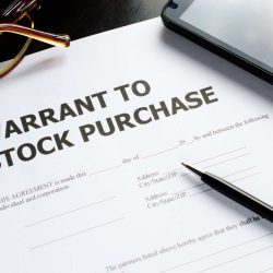 Business owner reviewing stock purchase agreement with attorney in Los Angeles